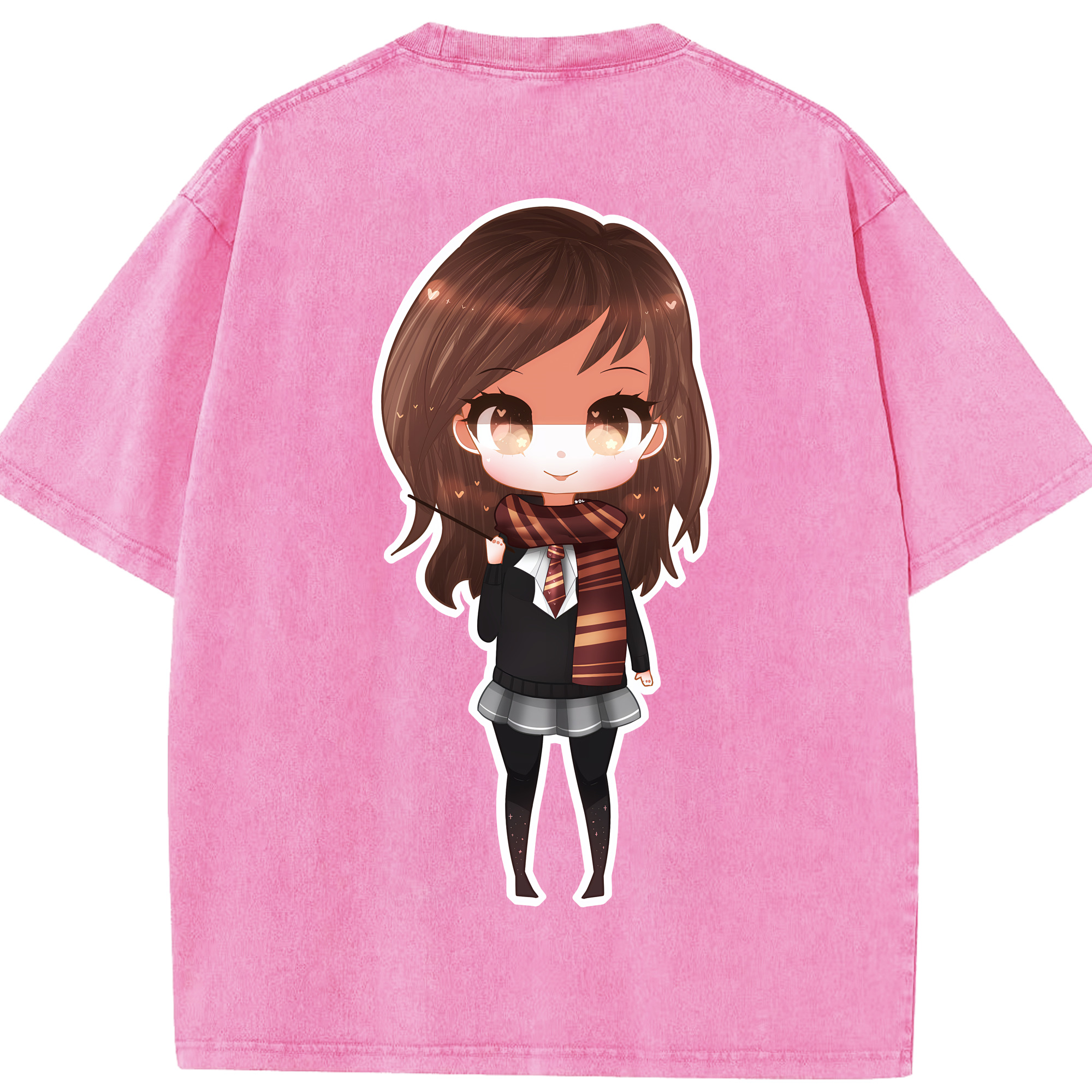 （画像用） Harry Potter ハリー・ポッターシリーズ 綿100% ヴィンテージ風 半袖Tシャツ（背面プリント）